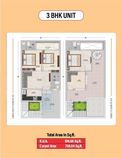3 BHK site Plan